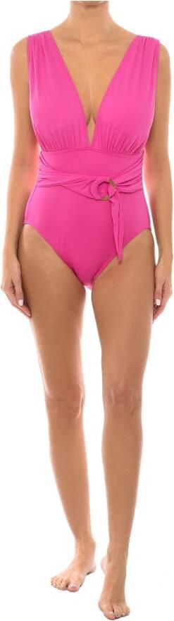 Michael Kors Badpak met V-hals Riem en Surplice Pink Dames - Foto 4