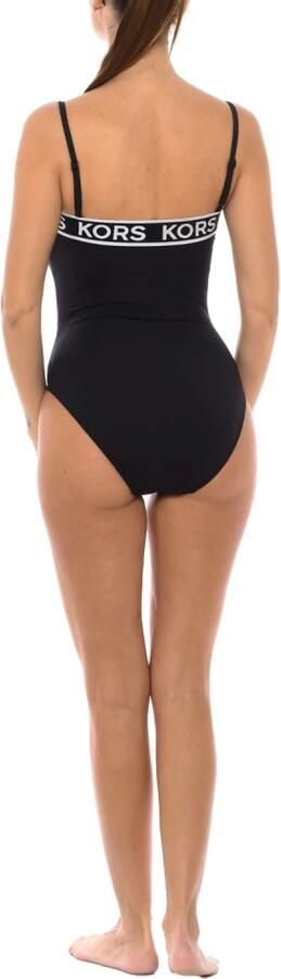 Michael Kors Badpak met vierkante halslijn Black Dames - Foto 3