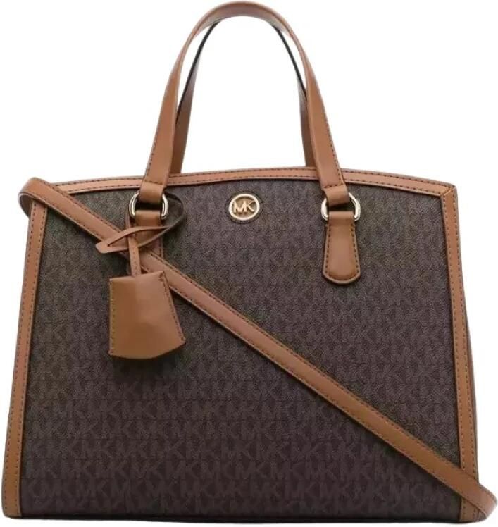 Michael Kors Bruine Chantal Leren Schoudertas Brown Dames - Foto 3