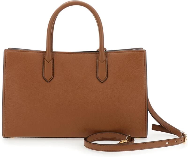 Michael Kors Handtas van gekorreld leer met metalen hangslot Brown Dames - Foto 9
