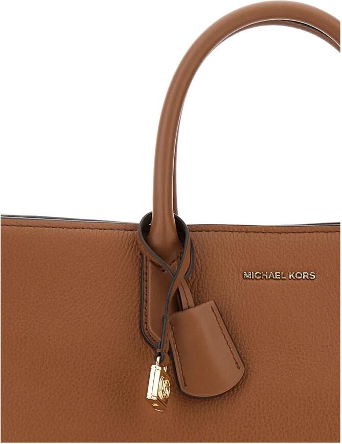 Michael Kors Handtas van gekorreld leer met metalen hangslot Brown Dames - Foto 8