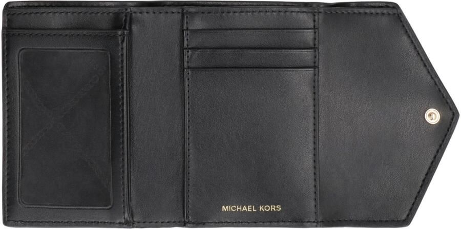 Michael Kors Zwarte Saffiano Leren Portemonnee met Charme Sluiting Black Dames - Foto 4