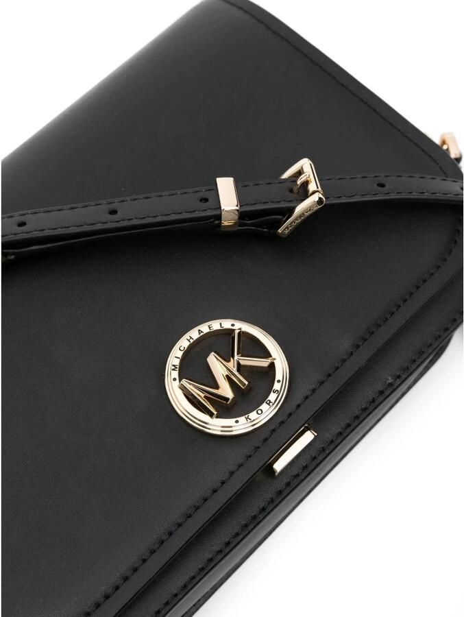 Michael Kors Zwarte Kalfsleren Tas met Gouden Hardware Black Dames - Foto 2