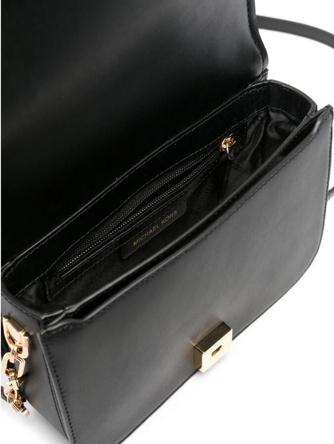 Michael Kors Zwarte Kalfsleren Tas met Gouden Hardware Black Dames - Foto 3