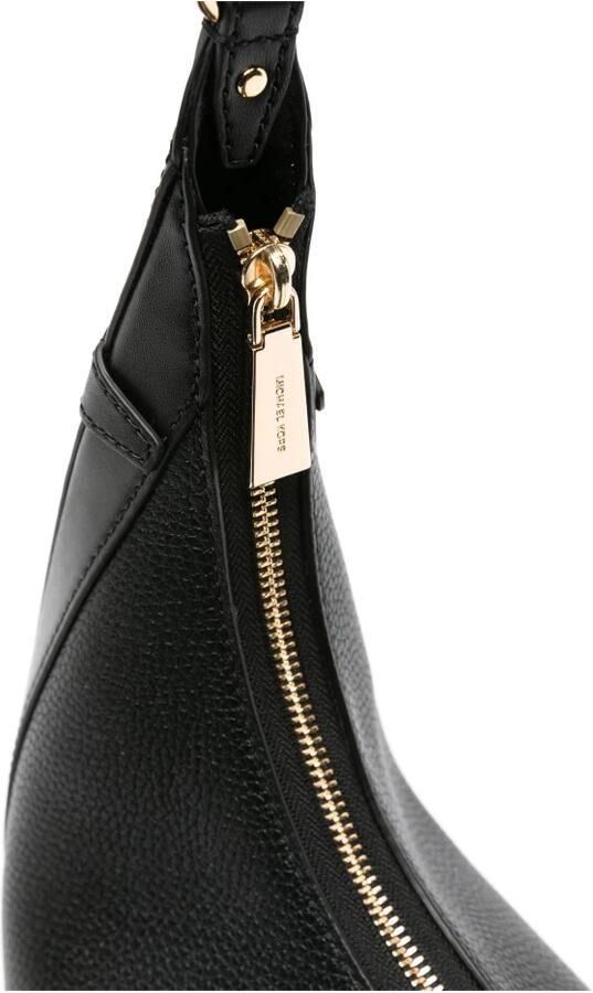 Michael Kors Zwarte leren handtas met gouden details Black Dames - Foto 5