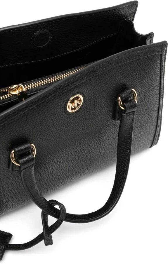 Michael Kors Casual Zwarte Leren Messenger Schoudertas Black Dames - Foto 3