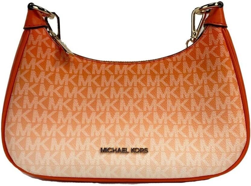 Michael Kors Cora Medium Zip Pouchette Schoudertas Orange Dames - Foto 3