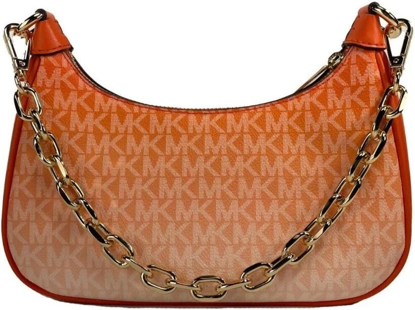 Michael Kors Cora Medium Zip Pouchette Schoudertas Orange Dames - Foto 2