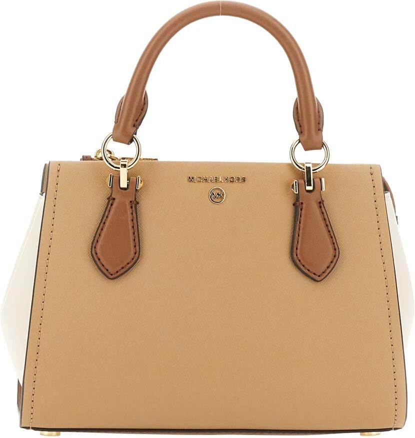 Michael Kors Crossbody Marilyn Leren Tas Brown Dames - Foto 3