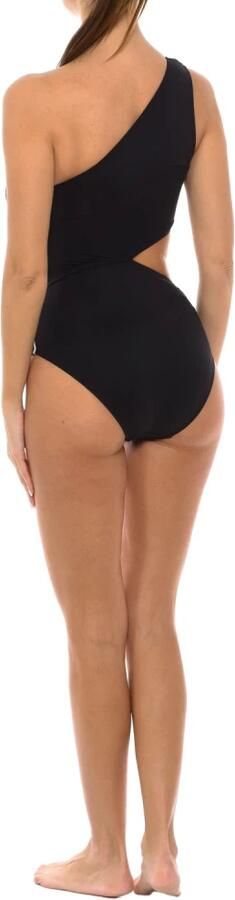 Michael Kors Cut-Out One-Shoulder Badpak Black Dames - Foto 3