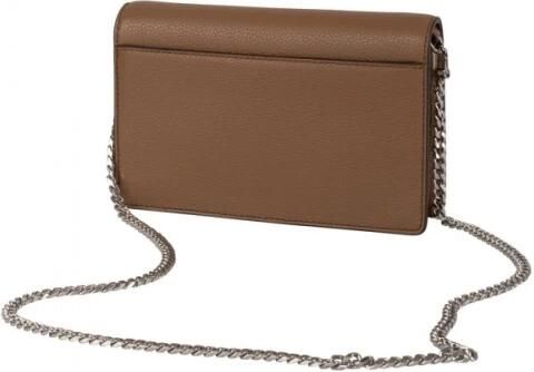 MICHAEL Kors Clutch met runderleer en labelapplicatie model 'JET SET'