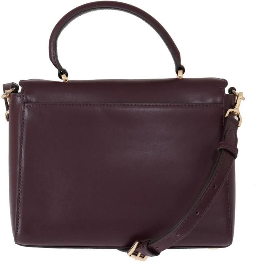 Michael Kors Elegante leren schoudertas met magneetsluiting Purple Dames