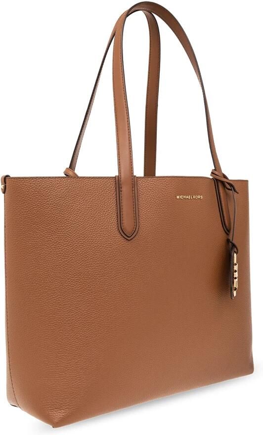 Michael Kors Bruine schoudertas van pebbled leer met bijpassende clutch Brown Dames - Foto 6