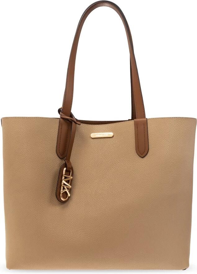 Michael Kors Bruine schoudertas van pebbled leer met bijpassende clutch Brown Dames - Foto 2