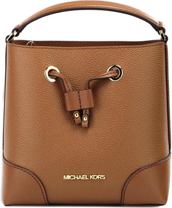 Michael Kors Emblematische Bucket Crossbody Tas van Leder Brown Dames - Foto 2