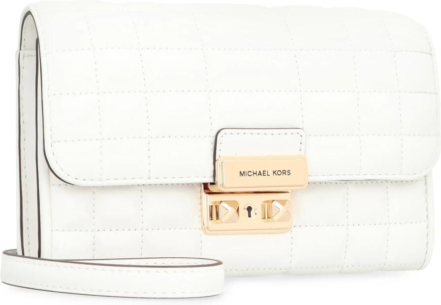 Michael Kors Gewatteerde Leren Portemonnee met Ketting White Dames - Foto 3