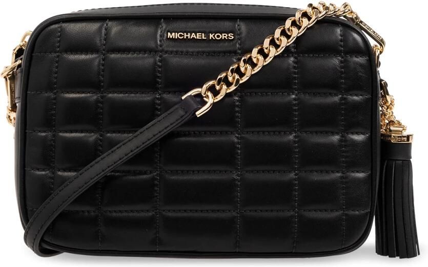 Michael Kors Jet Set Medium Quilted Leather Crossbody Bag Black Dames - Foto 11