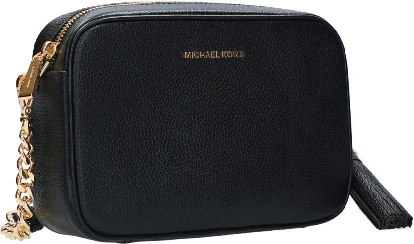Michael Kors Gestructureerde Leren Schoudertas Zwart Black Dames - Foto 6