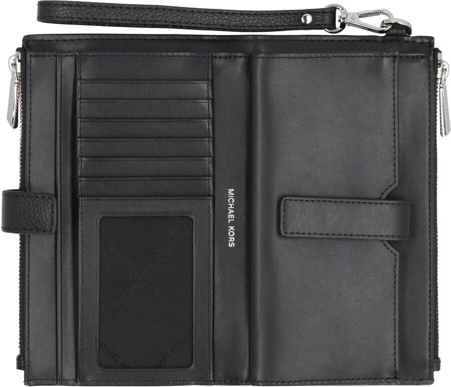 MICHAEL Kors Leren portemonnee met labelapplicatie model 'JET SET'