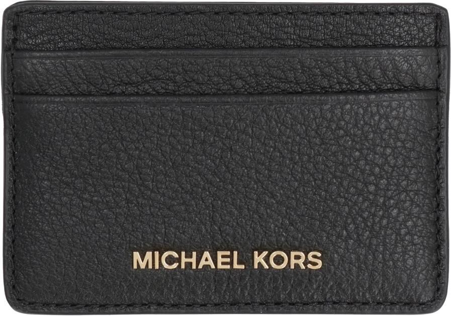 Michael Kors Grainy Leather Card Holder Black Dames - Foto 2
