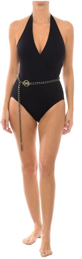 Michael Kors Halter Surplice Badpak Black Dames - Foto 3