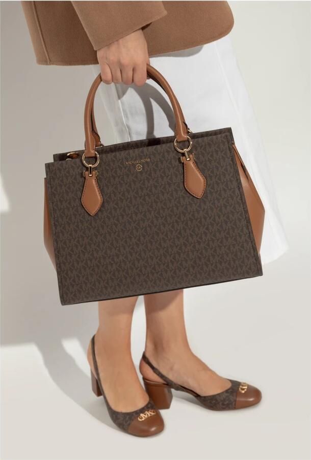 MICHAEL Kors Handtas met all-over labelprint model 'MARILYN' - Foto 5