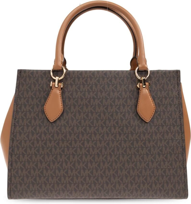 MICHAEL Kors Handtas met all-over labelprint model 'MARILYN'