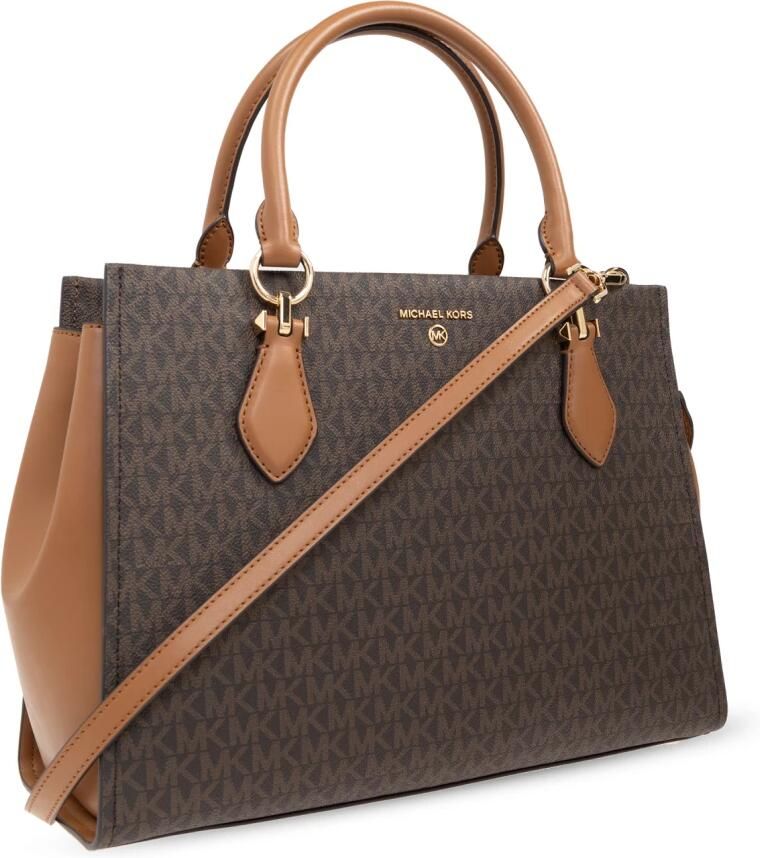 MICHAEL Kors Handtas met all-over labelprint model 'MARILYN' - Foto 3