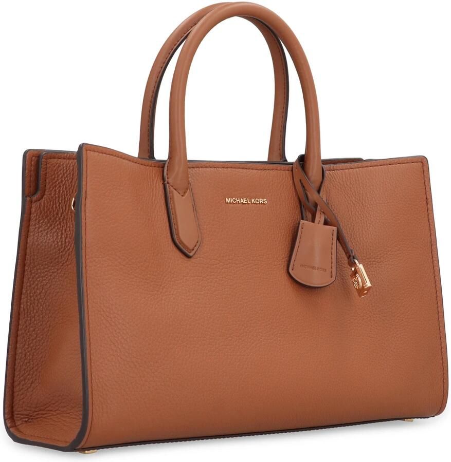 Michael Kors Handtas van gekorreld leer met metalen hangslot Brown Dames - Foto 6