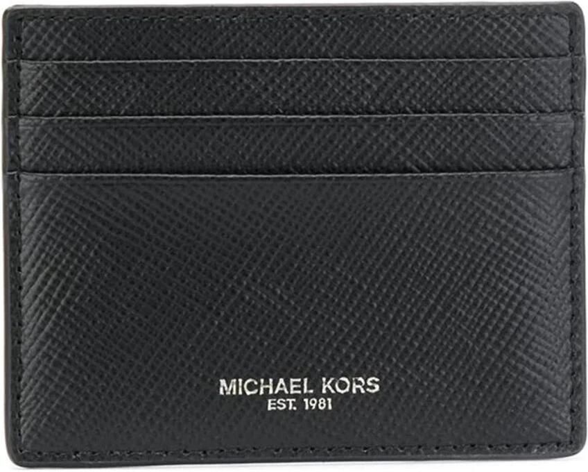 Michael Kors Harrison Crossgrain Lederen Portemonnee Black Heren - Foto 3