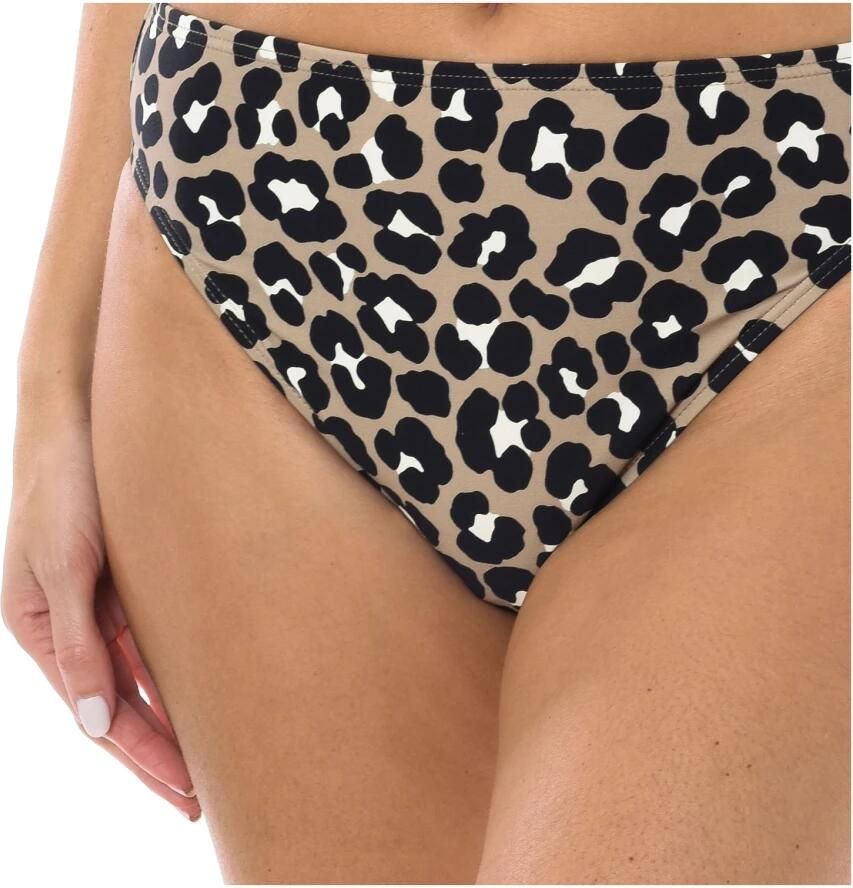 Michael Kors High-Waist Bikini Bottom Black Dames