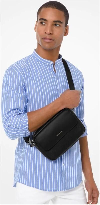 Michael Kors Stijlvolle Crossbody Tas met Verstelbare Schouderband Black Heren - Foto 9