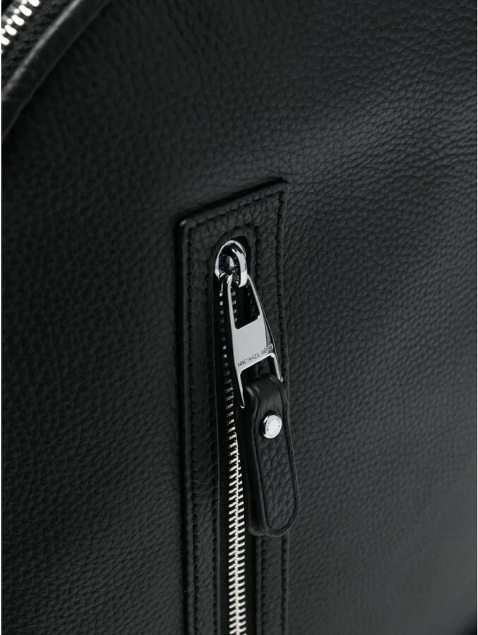 Michael Kors Hudson Slim Leather Backpack Black Heren