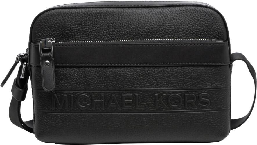 Michael Kors Hudson Utility Crossbody Tas van Pebble Leather Black Heren - Foto 3