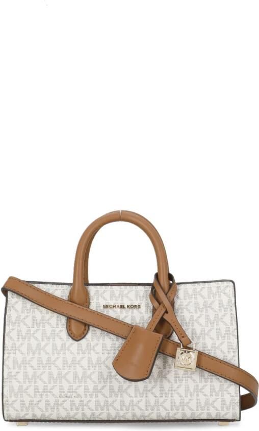 Michael Kors Ivoor Canvas Gecoate Tas Vrouw Beige Dames