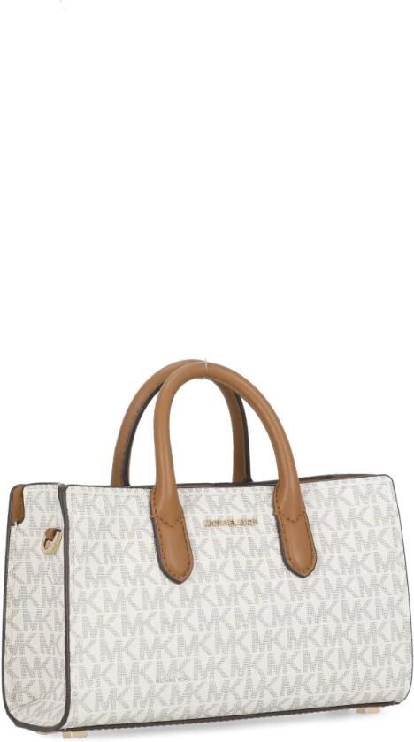 Michael Kors Ivoor Canvas Gecoate Tas Vrouw Beige Dames - Foto 4