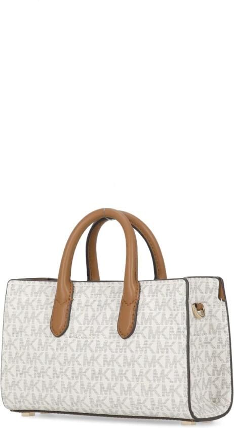 Michael Kors Ivoor Canvas Gecoate Tas Vrouw Beige Dames - Foto 5