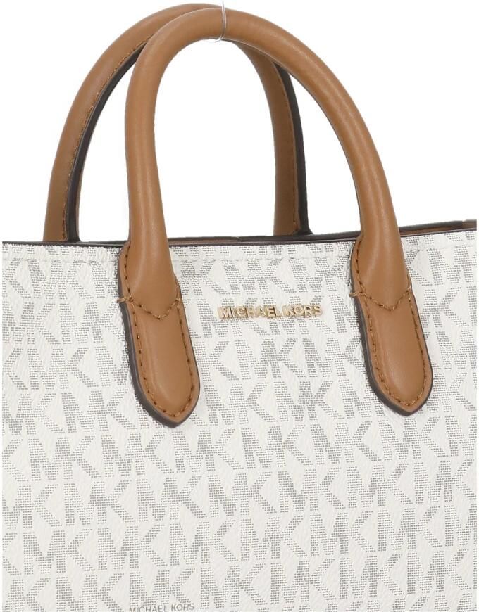 Michael Kors Ivoor Canvas Gecoate Tas Vrouw Beige Dames - Foto 3