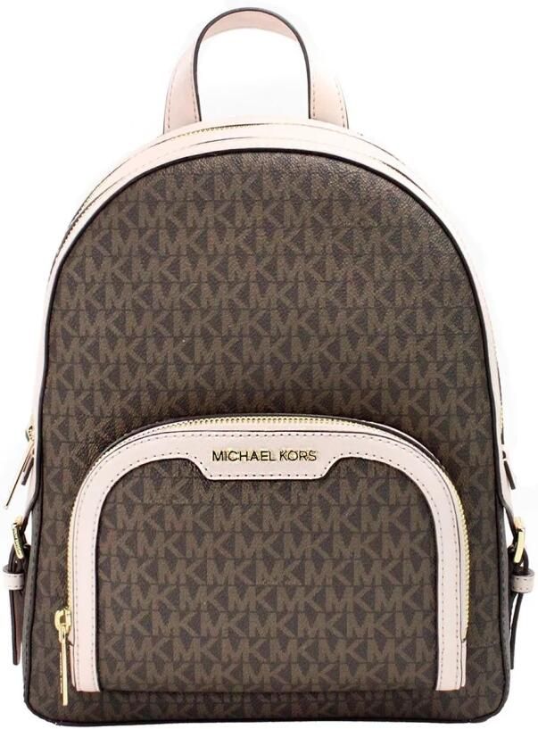 Michael Kors Jaycee Medium Zip Pocket Rugzak Brown Dames - Foto 3