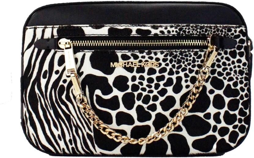 Michael Kors Jet Set Grote East West Rits Crossbody Handtas Black Dames - Foto 3