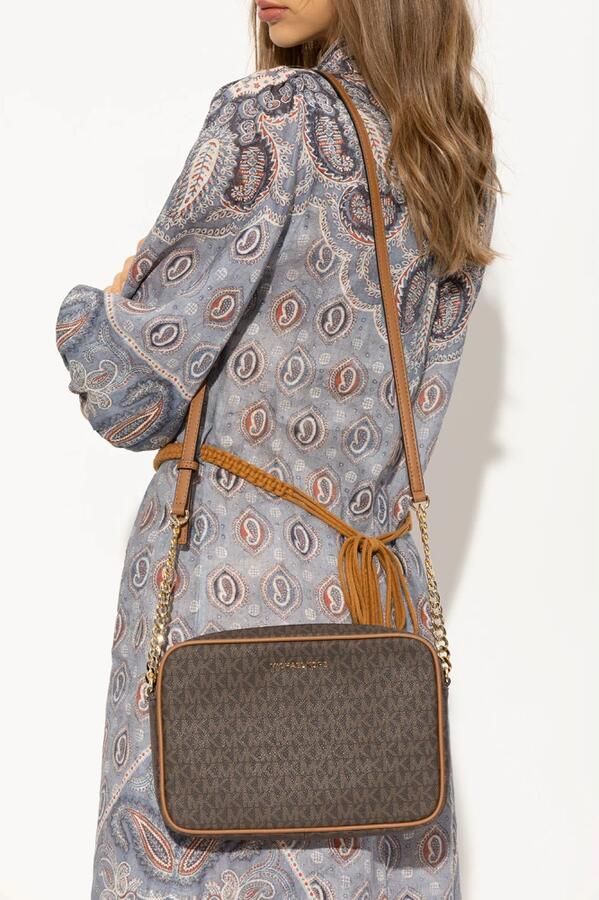 Michael Kors Bruine Coated Canvas Crossbody Tas Brown Dames - Foto 3