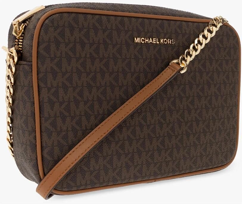 Michael Kors Bruine Coated Canvas Crossbody Tas Brown Dames - Foto 2