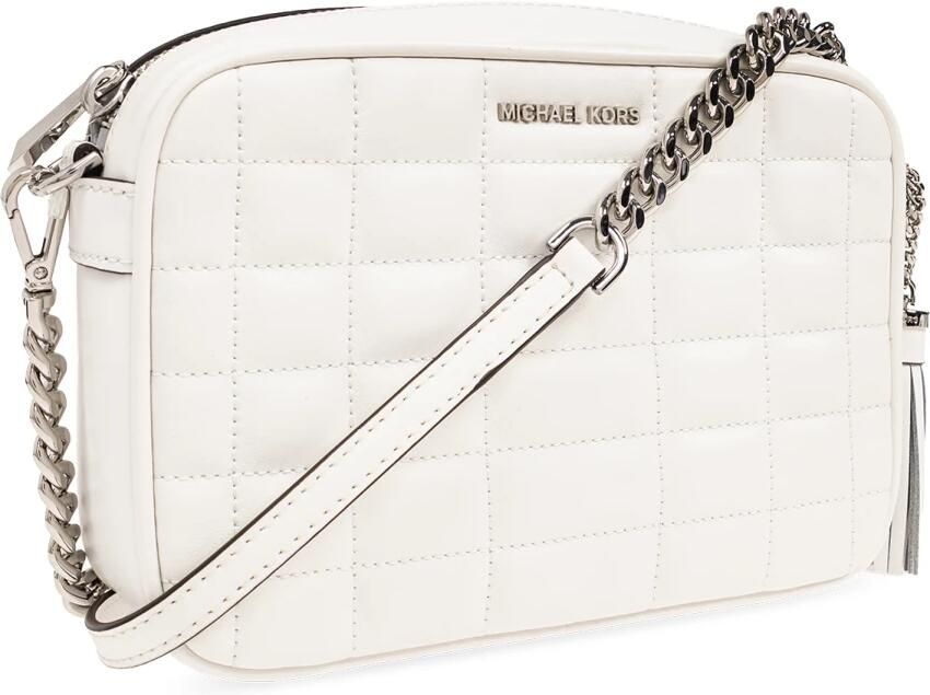 Michael Kors Jet Set Medium Quilted Leather Crossbody Bag White Dames - Foto 4