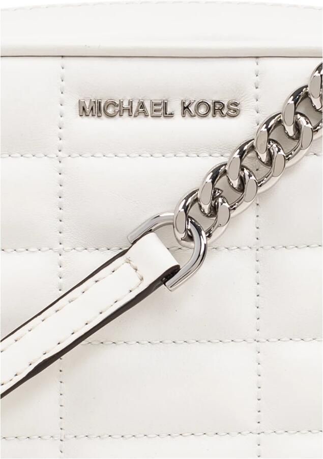 Michael Kors Jet Set Medium Quilted Leather Crossbody Bag White Dames - Foto 3