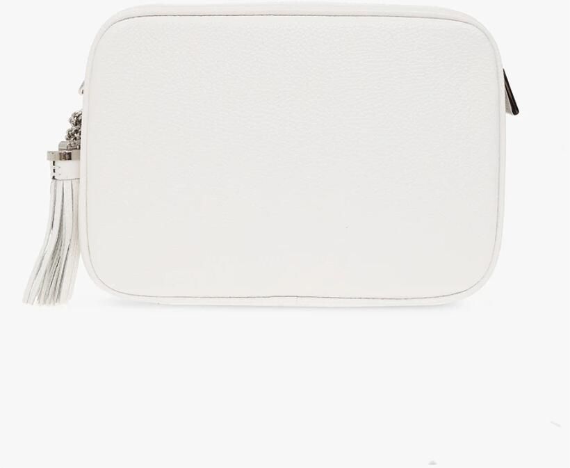 Michael Kors Witte Leren Schoudertas met Logo White Dames - Foto 7
