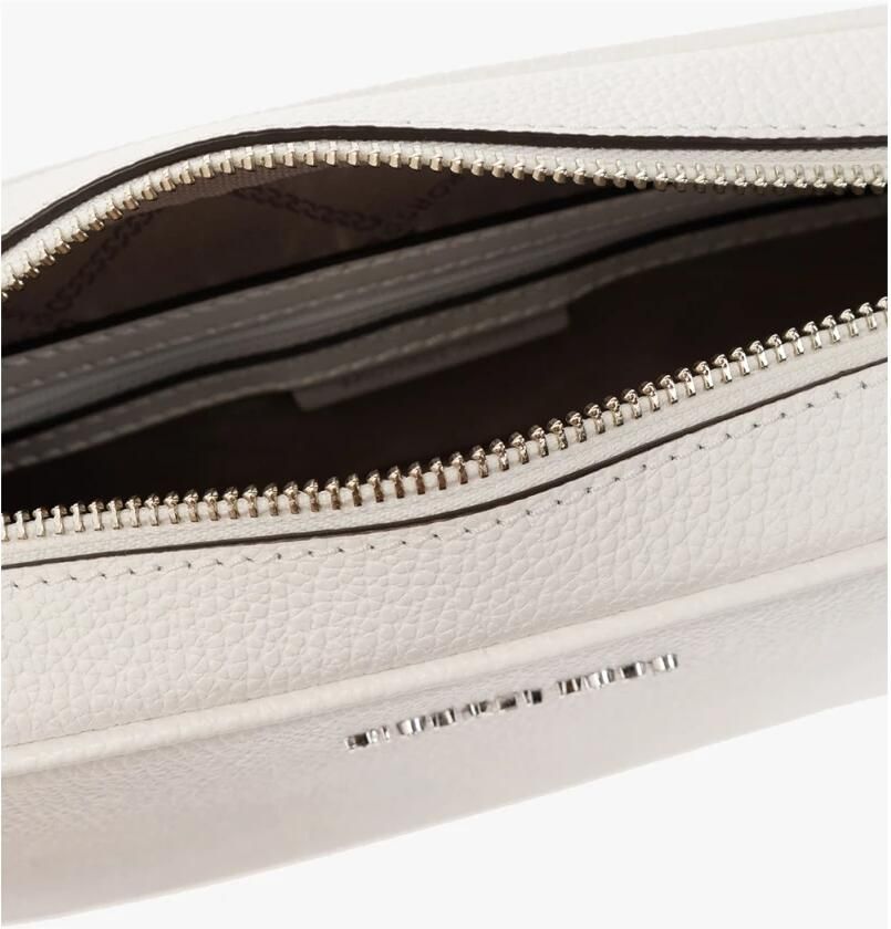 Michael Kors Witte Leren Schoudertas met Logo White Dames - Foto 4
