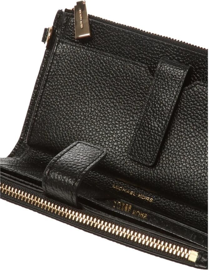 Michael Kors Zwarte Leren Smartphone Portemonnee met Afneembare Band Black Dames - Foto 4