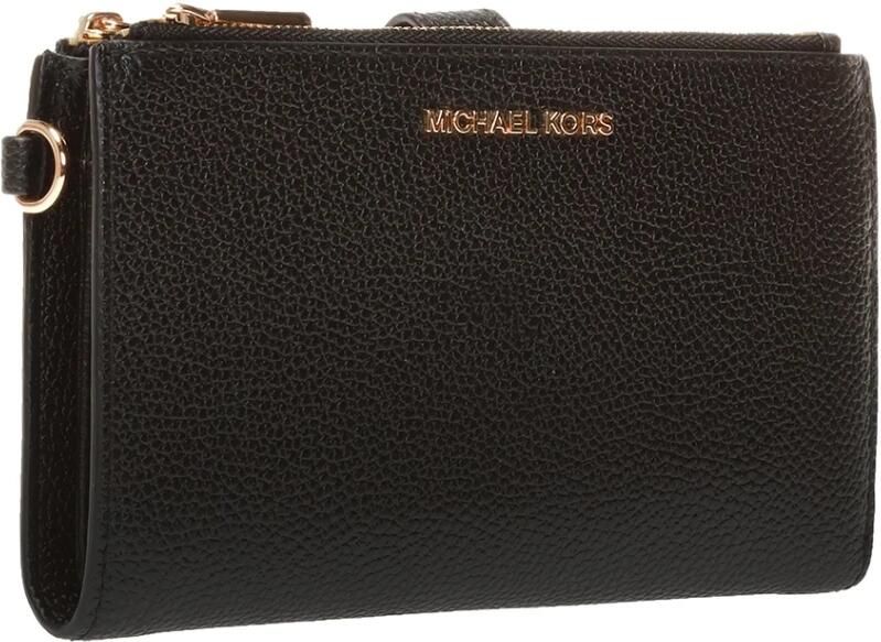 Michael Kors Zwarte Leren Smartphone Portemonnee met Afneembare Band Black Dames - Foto 5
