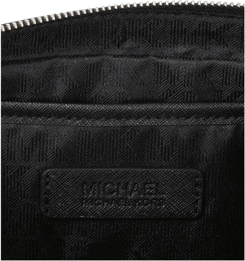 Michael Kors Zwarte leren crossbody schoudertas Black Dames