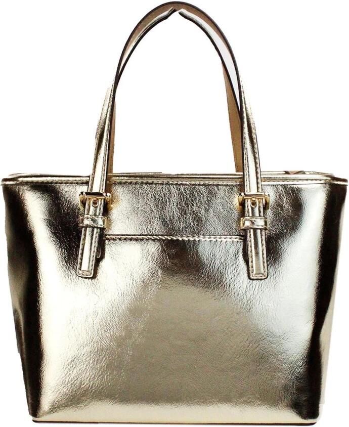 MICHAEL Kors Boodschappentas Jet Set Small Dome Boekentas Goud